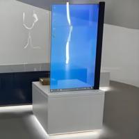 Pantalla de publicidad transparente OLED a todo Color de alta transparencia para interior para Centro Comercial tienda minorista SDK función Gráficos