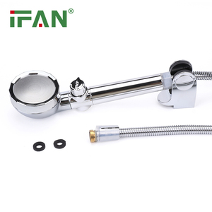 Pommeau de douche multifonctionnel en plastique ABS IFAN, à sortie d'eau unique, économiseur d'eau - Product Image 4