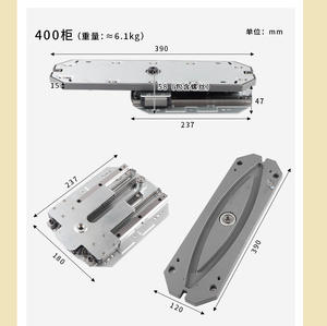 Muebles de Cocina Modernos de Hierro y PVC, Multifuncionales, Convertibles, con Isla Colgante y Gabinetes Giratorios - Product Image 6