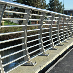מעקות בטיחות חיצוניים מנירוסטה, מעקה גשר מפלדה - Product Image 1