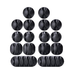 Clips de câble Support de cordon adhésif et gestion idéale des cordons de câble pour organiser les fils de câble au bureau de voiture à domicile N - Product Image 1