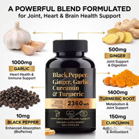 OEM Private Label Bulk Piperine Zwarte Peper Gember Knoflook Curcumine Extract Capsule Kruidensupplement Kurkuma Curcumine Capsules