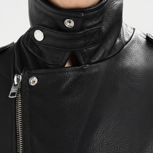 Nouveauté Bon marché, élégant, vente en gros, Veste de moto en cuir de mouton & agneau respirable pour hommes - Product Image 1