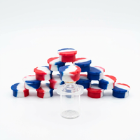 Capuchons de flacons en silicone multicolores personnalisés, vente en gros OEM de haute qualité pour l'étanchéité des peptides et des flacons cosmétiques