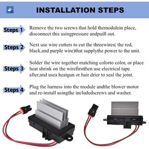 Résistance du moteur de soufflerie PANNUOSCS 3GSH-19E624-CA pour Hummer H2 2003-2007, moteur 6.0L, pièce de rechange 12V - Product Image 6
