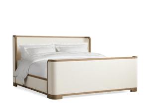 Современная минималистичная мебель для гостиничных спален: кровати-балдахины с каркасом из панелей красного дерева - Product Image 5