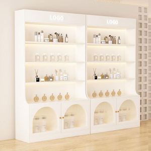 2025 Design moderne porte en verre lourd vitrine lumière luxe cosmétiques support pour Salon de beauté support à ongles pour chambre centre commercial utilisation - Product Image 6