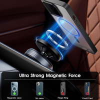 Logo personalizzato sottovuoto magnetico per auto porta 360 rotazione universale Smart Phone supporto per auto per iPhone 16 forte tracciamento intelligente