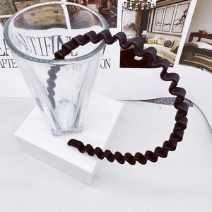 Serre-tête noir ondulé tendance pour femmes coréennes, accessoire de coiffure simple pour <span class=keywords><strong>mariage</strong></span>, peint par pulvérisation, pour le lavage du visage et le maquillage - Product Image 4