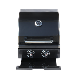 Prix direct d'usine Gril à <span class=keywords><strong>gaz</strong></span> à 2 brûleurs Acier inoxydable 304 Titane noir Prix direct d'usine Look moderne pour les fêtes - Product Image 3