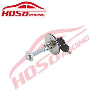 Cerradura de capó de fibra de carbono con llave de hierro cincado para coche de carreras - Product Image 4