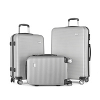 Haute Qualité Abs 20 Pouces 24 Pouces 28 Pouces Bagages 3 Pièces Ensembles Personnalisé Voyage Bagages Sac Rétractable Fer Trolley Valise