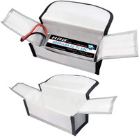 Sac de transport ignifuge pour batterie Lipo à décharge élevée, solution de stockage en aluminium anti-explosion, sac spécial pour batterie