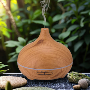 Difusor de Aroma ultrasónico portátil de diseño clásico, humidificador de aire eléctrico de grano de madera, aromaterapia de aceite esencial - Product Image 2
