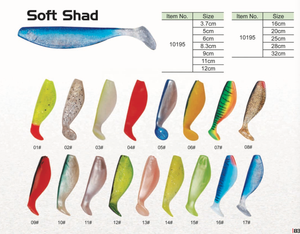 Leurres souples en PVC de 12 cm pour la pêche, leurres souples en caoutchouc type <span class=keywords><strong>Shad</strong></span>, appâts nageurs <span class=keywords><strong>Shad</strong></span>, matériel de pêche Pesca, usine Weihai - Product Image 6