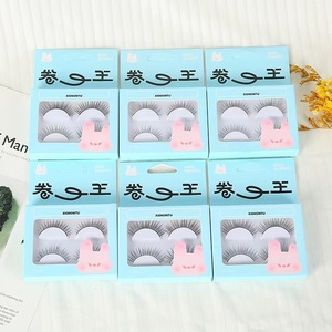Pestañas postizas XIONGNTU, rizos naturales, 3D, esponjosas, gruesas, de fibra sintética, herramientas de maquillaje para mujeres - Product Image 1