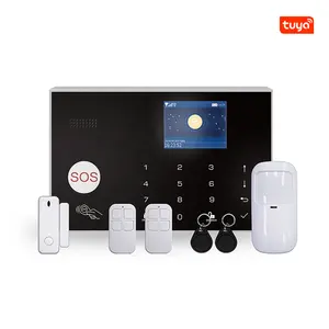 Alarma de sistema de seguridad antirrobo para el hogar, dispositivo inalámbrico con cable GSM/3G/4G, WiFi, Tuya, Smart Life, Control por App, 433MHz, gran oferta