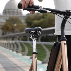 ดูดซับแรงกระแทกกรอบ MTB สีดำสีเงินแข็งแรงได้รับการรับรอง - Product Image 2