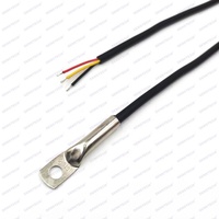 Capteur de température DS18B20 à anneau en acier inoxydable -55~125°C ℃   Haute précision ±0.5 ℃   Pour machines industrielles et dissipateurs de chaleur