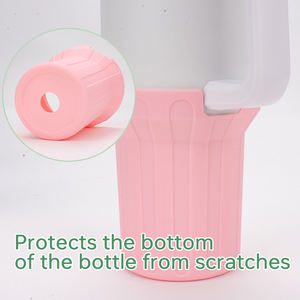 Bota de silicona caliente para accesorios de copa <span class=keywords><strong>Stanley</strong></span> <span class=keywords><strong>Quencher</strong></span> H2.0 40oz, cubierta de manga inferior de botella antideslizante - Product Image 5