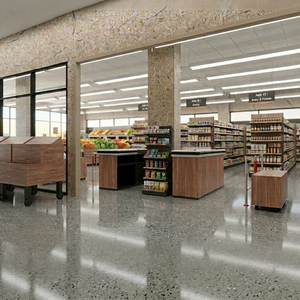Aménagement de magasin 2D et 3D personnalisé et gratuit, planification modulaire professionnelle de la vente au détail, étagères de supermarché - Product Image 1