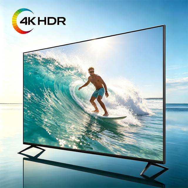 32-100 Inch 4K UHD Mini LED Smart TV, Android 14, HDR10, Anti Glare Screen, WiFi Bluetooth, OEM Factory Wholesale for Home Hotel
