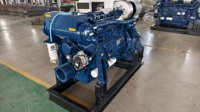 Moteur diesel marin à châssis ouvert Weichai WP6 WP10 WP12 WP13, boîte de vitesses embarquée pour bateau, 100-240 CV, 50 Hz, ATS