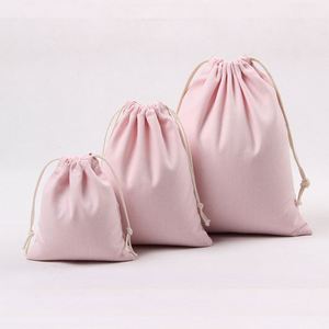 Sac à bijoux en satin personnalisé, petit format, pochette d'emballage non tissée, sac à cordon pour cosmétiques, sac d'emballage en velours avec cordon - Product Image 2