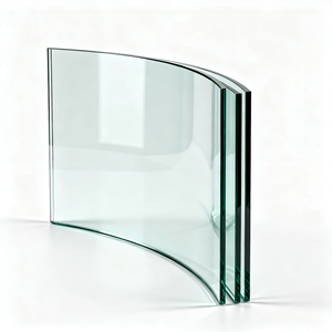 曲げ強化ガラス手すり階段用安全用途様々な厚さ穴掘削オプションバスルームキッチンホテル高 - Product Image 1