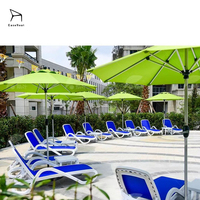 EaseNeat Mobilier d'extérieur portable Chaises de plage et chaises longues en plastique de haute qualité pour hôtels terrasses piscines parcs