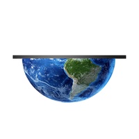 Pantalla LED esférica de fábrica, bola LED de diámetro pequeño 0.2m/0.3m/0.4m/0.5m, globo giratorio de 360 grados, pantalla LED esférica.