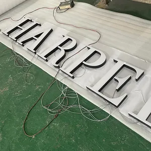 Factory Custom Advertising Led Letters Alphabet 3d Logo Illuminated Letter Sign Led Channel Letter