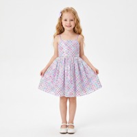 Robe de soirée pour filles en tulle lilas, multicolore, ornée de fleurs à paillettes, de perles et de strass, à bretelles, sans manches, coupe trapèze, ODM