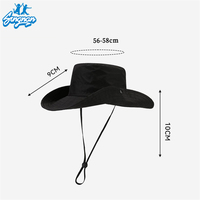 Sombrero de visera de verano de ala grande, diseñador de Montañismo al aire libre, sombrero de cubo personalizado impreso, gorras de cubo de secado rápido para acampar y caminar