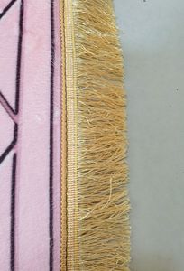 Tapis de prière musulman pour le Hajj, en flanelle épaisse à franges, pour adultes, approvisionnement direct d'usine - Product Image 6