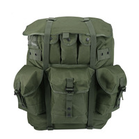 Sac à dos tactique avec support interne en métal, sac en nylon imperméable robuste pour les voyages, la randonnée et l'EDC