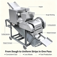 Machine à découper la pâte en acier inoxydable de qualité alimentaire pour la production de frites et de cubes de snacks ChinChin