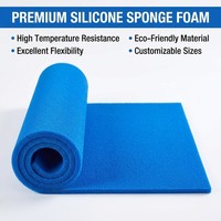 Feuille de caoutchouc éponge en silicone à cellules ouvertes, rouleau de mousse de silicone résistant à la chaleur, joint en éponge de silicone pour presse à chaud