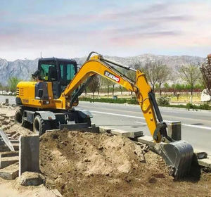 รถขุดขนาดเล็กติดล้อ ยี่ห้อชั้นนำของจีน รุ่น XE60WD รถขุดติดล้อ 6 ตัน รุ่น XE60WA สำหรับขาย - Product Image 5