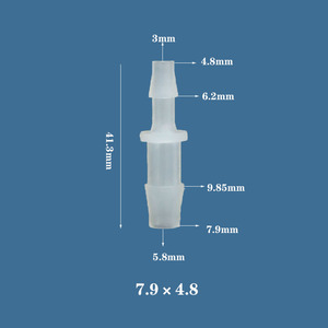 3/<span class=keywords><strong>16</strong></span> "5/<span class=keywords><strong>16</strong></span>" giảm tốc Đầu nối ống Polypropylen thẳng 4.8mm 7.9mm Đầu nối giảm thanh 2 chiều màu đỏ - Product Image 5