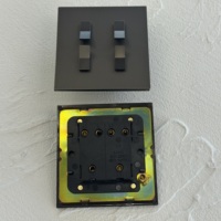 Interruptor de Pared Eléctrico 86, Marco de Acero Inoxidable, Color Gris Cepillado, Enchufe 13Auk, 250v, 2/3/4 Vías, Interruptor Moderno de 2 Vías con Atenuador, 10A, Retro