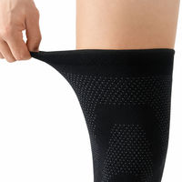 Manchon de compression en nylon tricoté pour mollet et genou, soutien de la jambe pour la course, le basketball et le cyclisme