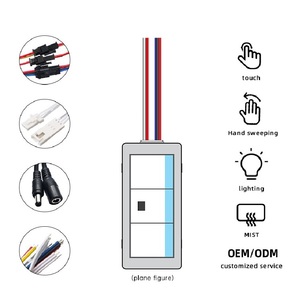 Led của nhãn hiệu quét cảm biến cảm ứng chuyển đổi DC12V 5A 60 Wát thông minh LED ánh sáng CCT gương mờ điều khiển phòng tắm morrior - Product Image 2