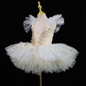 Costume da Balletto per Bambine, Abito da <span class=keywords><strong>Ballerina</strong></span> Principessa, Tutù per Esibizioni di Danza, Costume per Allenamento Latino - Product Image 4