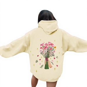 Hoodie brodé de qualité supérieure, épais, surdimensionné, 100% coton, en molleton bouclette, streetwear, fabricant de hoodies - Product Image 1