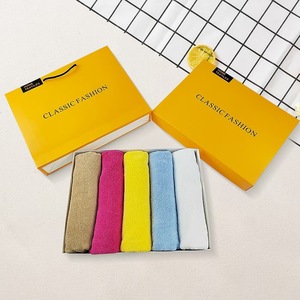 ผ้าขนหนูผ้าฝ้ายธรรมดา 35x75 ซม. สีขาว น้ำเงิน เหลือง ชมพู เทา ผ้าฝ้ายแท้ รูปทรงสี่เหลี่ยมผืนผ้า ซึมซับได้ดี ผ้าเช็ดหน้า ผ้าขนหนูของขวัญ รับสกรีนโลโก้ - Product Image 2