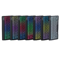 Souris et clavier sans fil rétroéclairés pour tablette PC iOS, Android, Windows, smartphone, mini souris Bluetooth, combinaison clavier