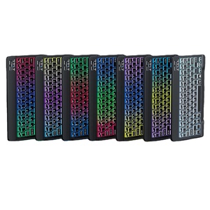 Ratón y Teclado Inalámbricos con Retroiluminación para iOS, Android, Windows, Tablet, PC, Teléfono Inteligente, <span class=keywords><strong>Mini</strong></span> Ratón Bluetooth, Combinación de Teclado y Ratón - Product Image 3