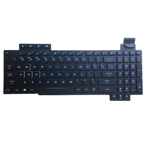 คีย์บอร์ดสำรองแบบมีไฟพื้นหลังสำหรับแล็ปท็อป <span class=keywords><strong>Asus</strong></span> ROG Strix GL503 GL503GE GL503V GL503VD อะไหล่สำหรับโน้ตบุ๊กเกมมิ่ง ขายส่งแบบ OEM - Product Image 1