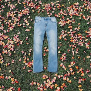 กางเกงเดนิมทรงสมาร์ทฟิตสำหรับผู้ชาย ผ้าฝ้าย 100% คุณภาพสูง ปักลายกระดุม  ใส่ได้ในโอกาสทางการ  ระบายอากาศได้ดี  ทรงเข้ารูป  สำหรับฤดูใบไม้ร่วง - Product Image 3